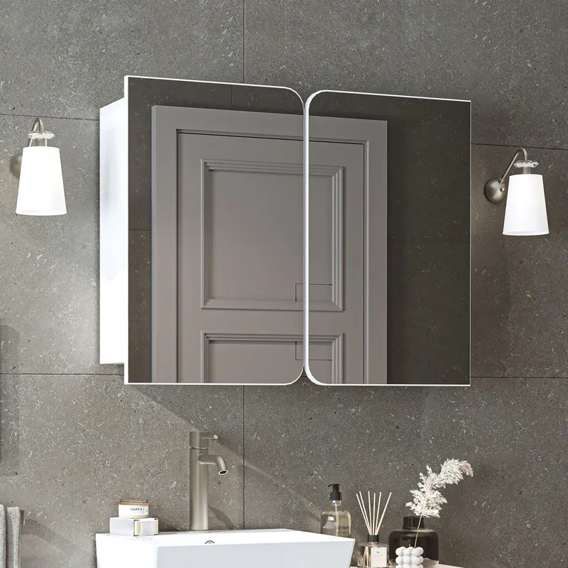 Roomart 3-delige badkamermeubelset LYCIA, 49 cm, wastafel met spiegelkast, in 4 kleuren