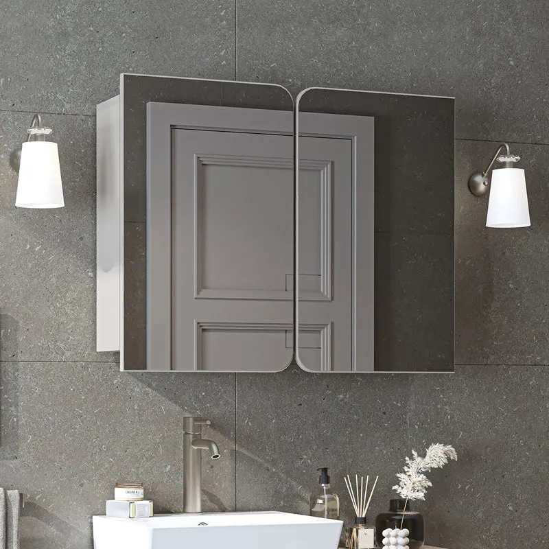 Roomart 4-delige badkamermeubelset LYCIA, 49 cm, wastafel, spiegelkast en hoge kast, in 4 kleuren