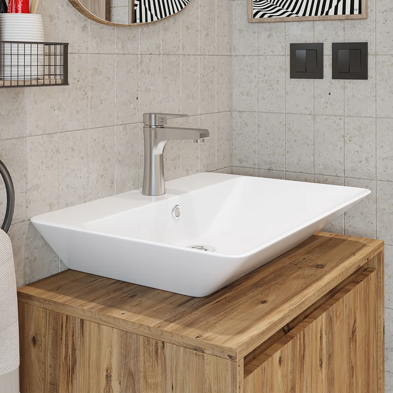 Roomart wastafelkraan, kraan voor badkamer en gastentoilet, in 2 kleuren