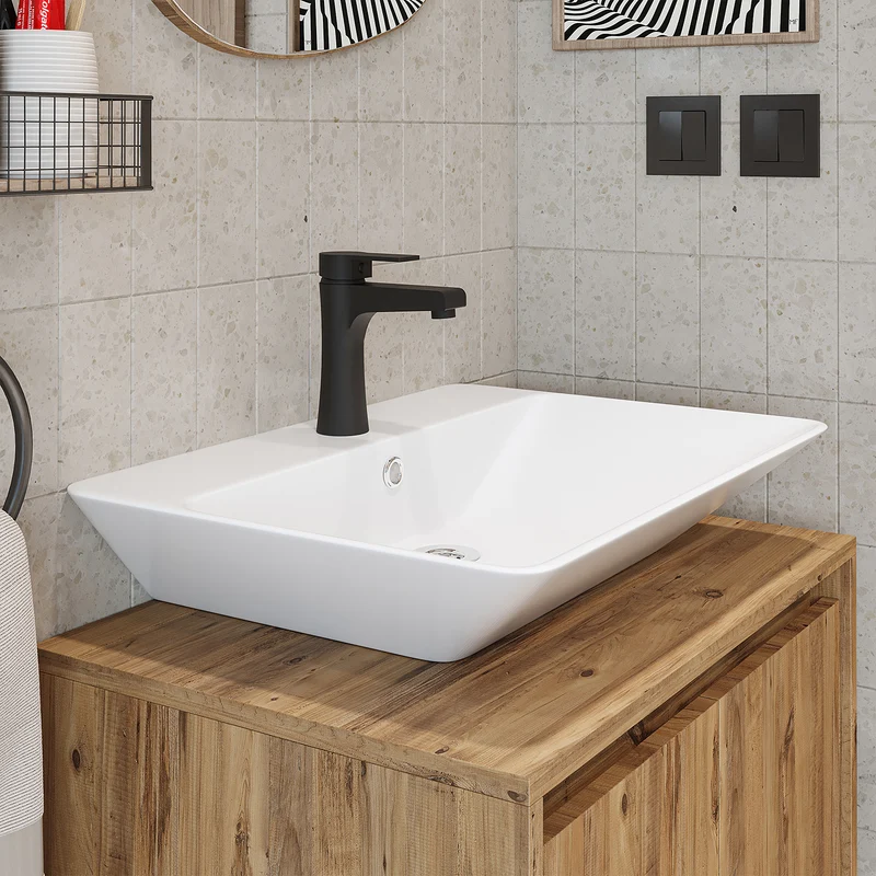 Roomart wastafelkraan, kraan voor badkamer en gastentoilet, in 2 kleuren
