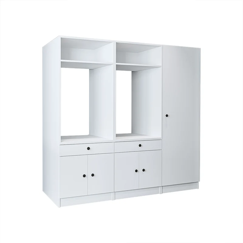 Roomart wasmachinekast SERIE 1 voor 2 machines met hoge kast, 194 cm, in 3 kleuren
