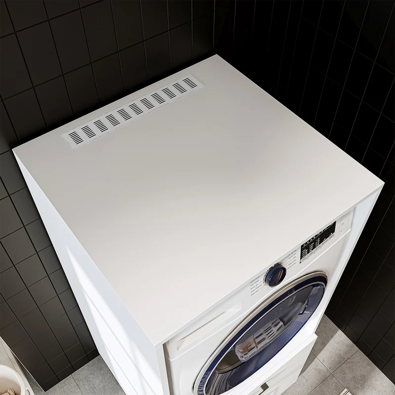 Roomart wasmachinekast 67 cm met uittrekplateau en lade, in 3 kleuren