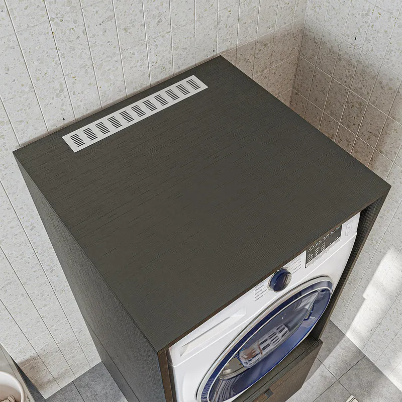 Roomart wasmachinekast 67 cm met uittrekplateau en lade, in 3 kleuren