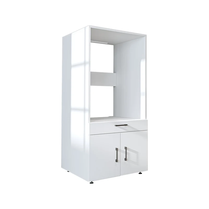 Roomart wasmachinekast 67 cm met uittrekplateau en lade, in 3 kleuren