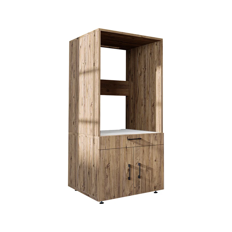 Roomart wasmachinekast 67 cm met uittrekplateau en lade, in 3 kleuren