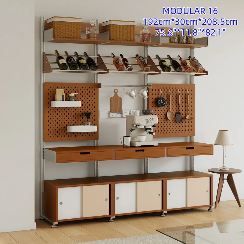 Bohrfreies modulares Regalsystem aus Aluminiumlegierung, Modul 16