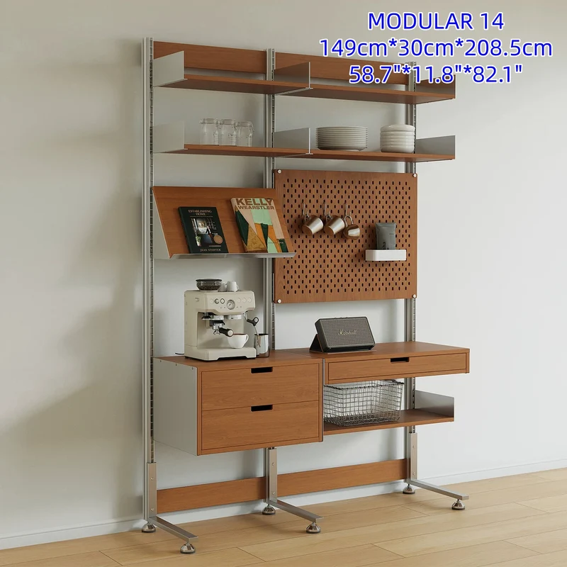 Bohrfreies modulares Regalsystem aus Aluminiumlegierung, Modul 14