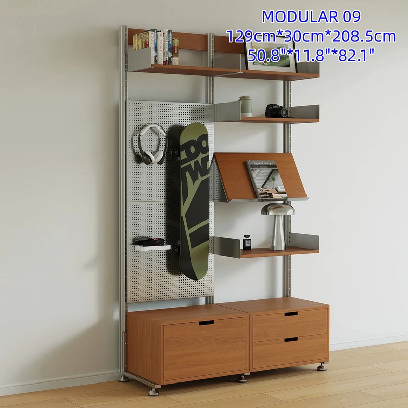 Bohrfreies modulares Regalsystem aus Aluminiumlegierung, Modul 09
