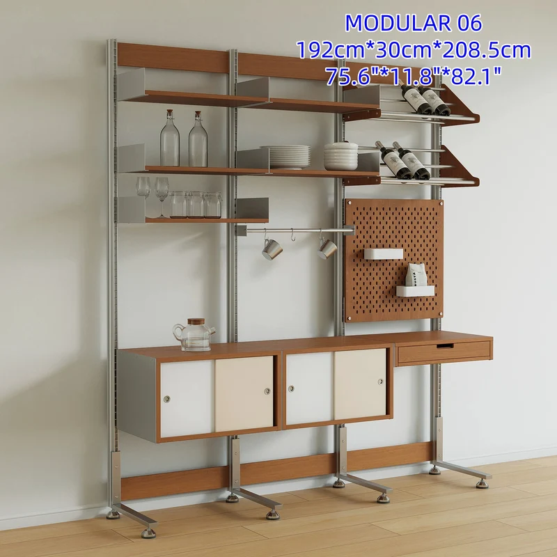 Bohrfreies modulares Regalsystem aus Aluminiumlegierung