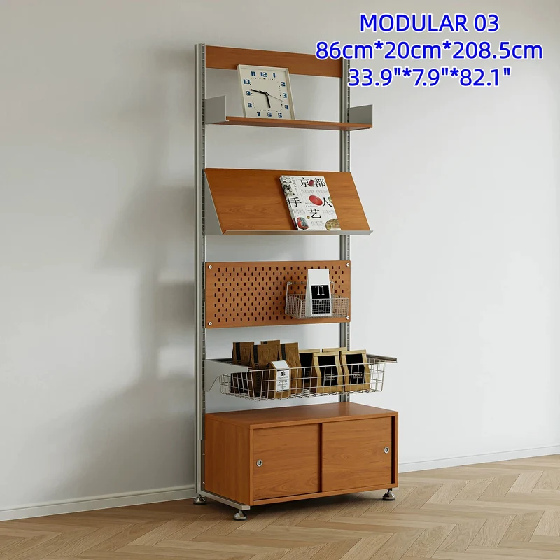 Bohrfreies modulares Regalsystem aus Aluminiumlegierung MODULAR 03