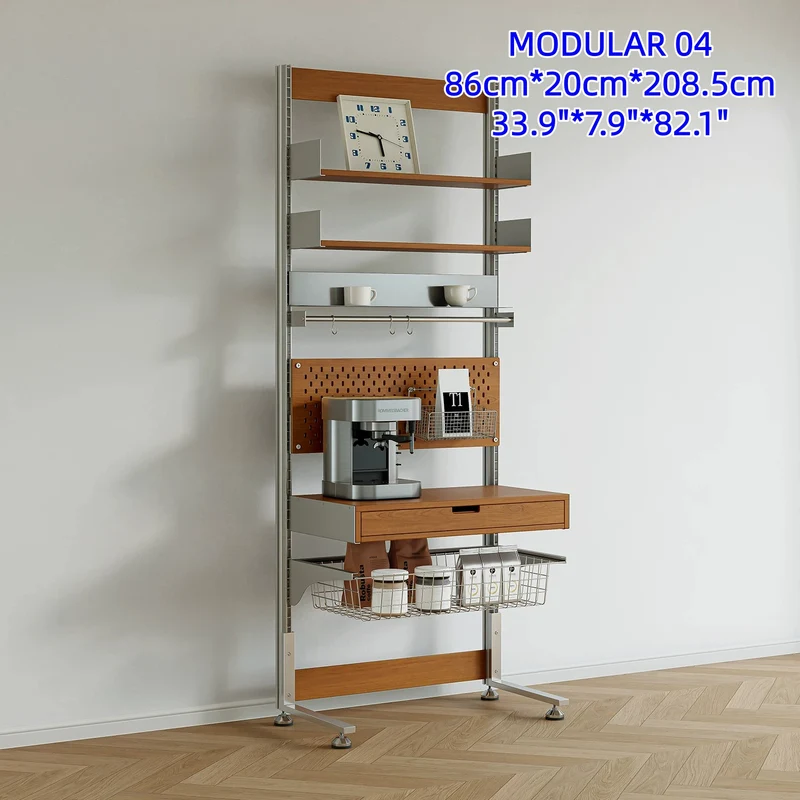 Bohrfreies modulares Regalsystem aus Aluminiumlegierung MODULAR 04