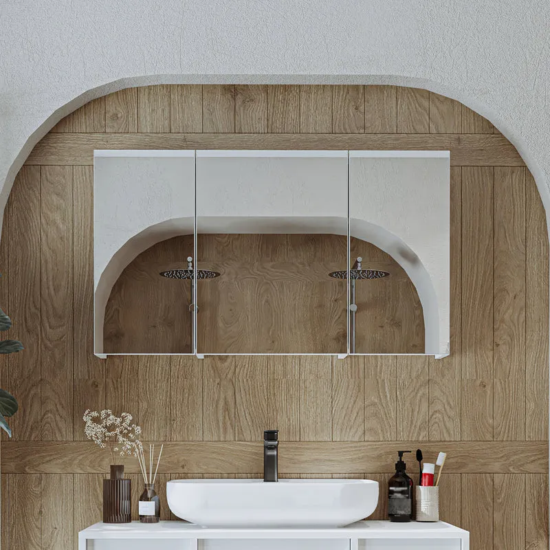 Roomart badmeubelset GUSTO-ATL 105 cm, 4-delig met keramische wastafel en spiegelkast