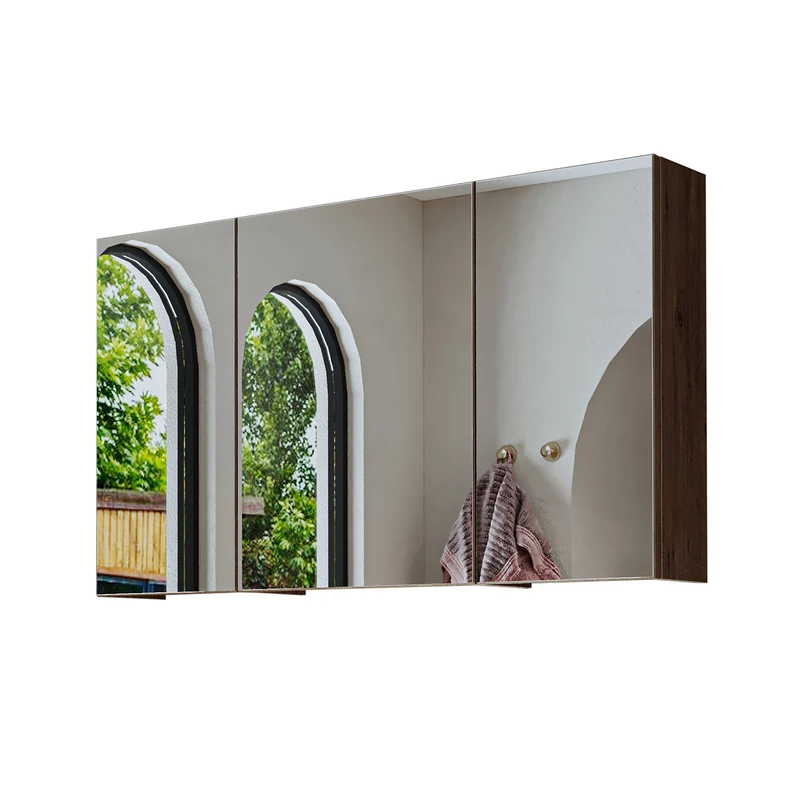 Roomart badmeubelset GUSTO-ATL 105 cm, 4-delig met keramische wastafel en spiegelkast
