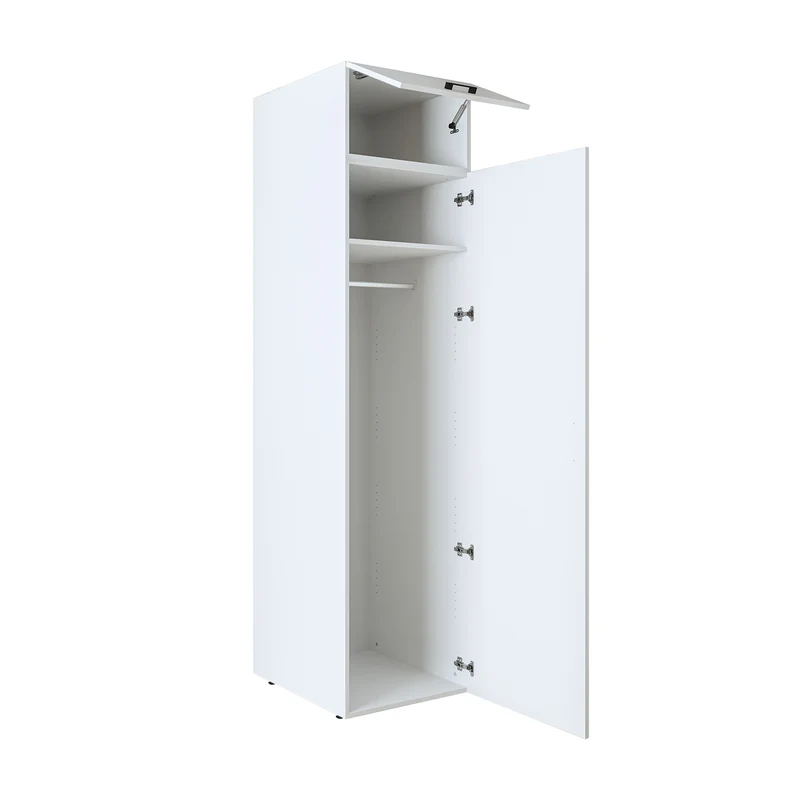 Roomart hoge kast 60 cm voor wasruimte, 205 cm hoog, soft-close, in 3 kleuren