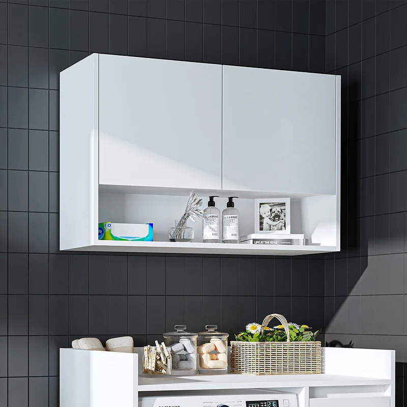 Roomart wasmachinekast DERIN-II, 100 cm, met bovenkast, in 4 kleuren