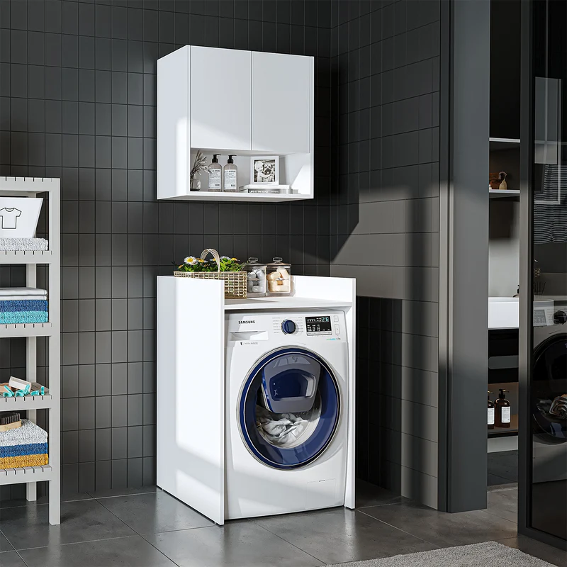 Roomart wasmachinekast DERIN-I, 65 cm, met optionele bovenkast, in 4 kleuren
