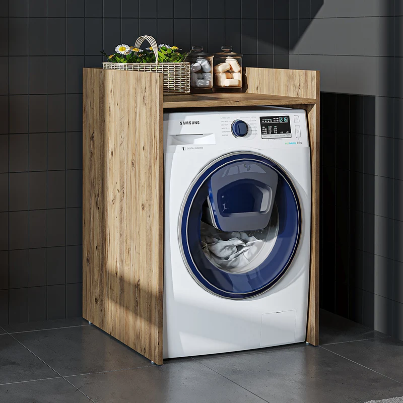 Roomart wasmachinekast DERIN-I, 65 cm, met optionele bovenkast, in 4 kleuren