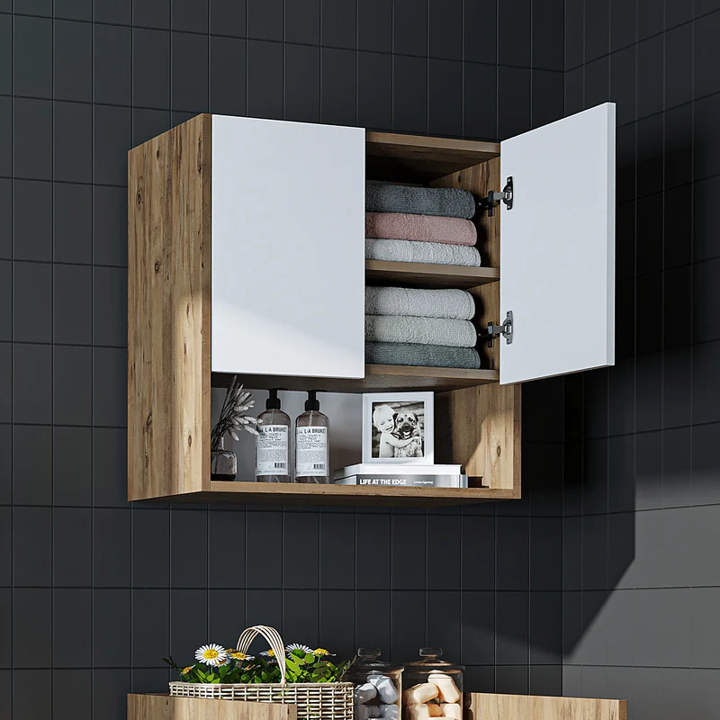 Roomart wasmachinekast DERIN-I, 65 cm, met optionele bovenkast, in 4 kleuren