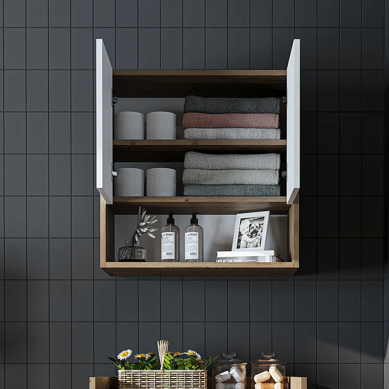 Roomart wasmachinekast DERIN-I, 65 cm, met optionele bovenkast, in 4 kleuren