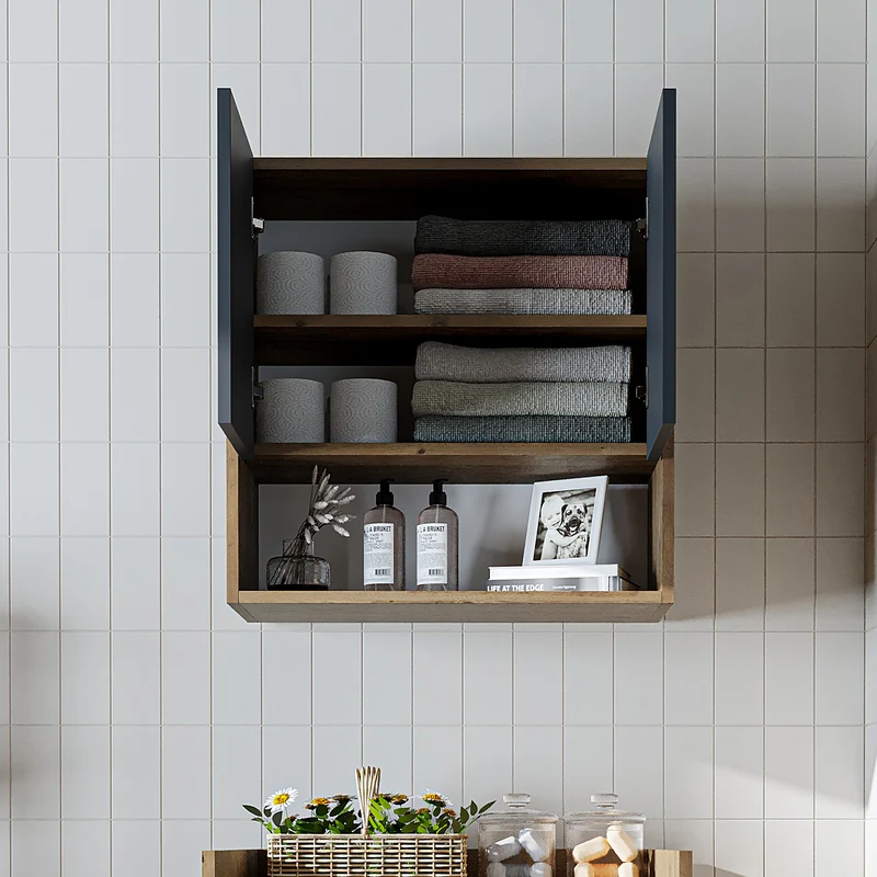 Roomart wasmachinekast DERIN-I, 65 cm, met optionele bovenkast, in 4 kleuren