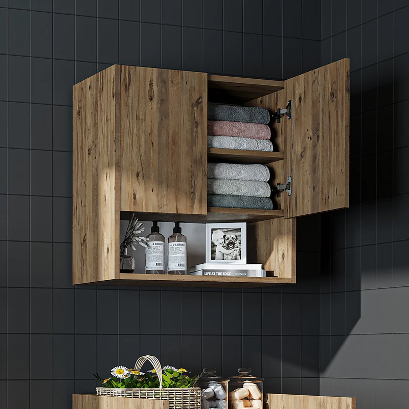 Roomart wasmachinekast DERIN-I, 65 cm, met optionele bovenkast, in 4 kleuren