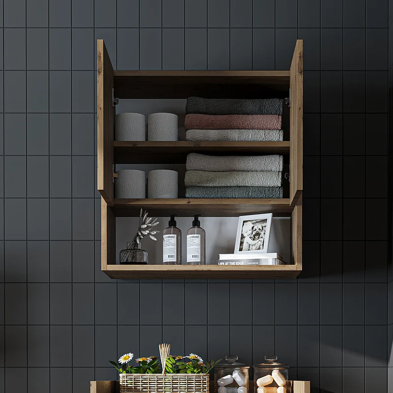 Roomart wasmachinekast DERIN-I, 65 cm, met optionele bovenkast, in 4 kleuren