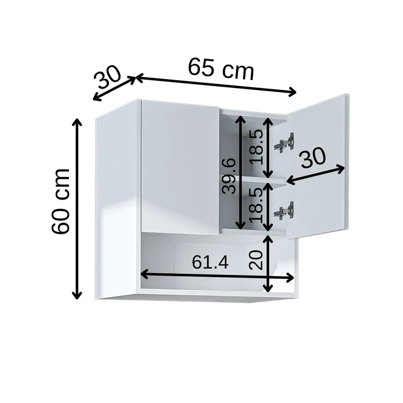 Roomart wasmachinekast DERIN-I, 65 cm, met optionele bovenkast, in 4 kleuren