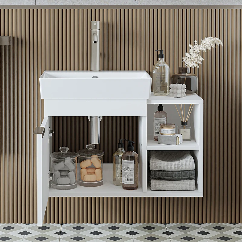 Roomart Badmöbel LYCIA 72 cm, Waschtisch mit Keramik-Waschbecken, in 4 Farben