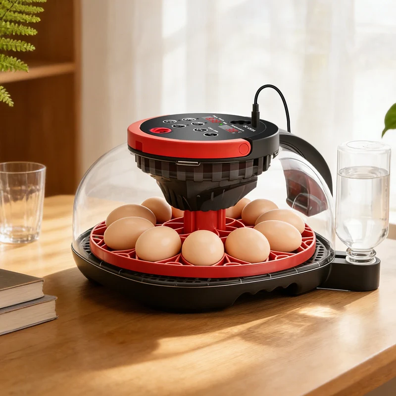 Brutgerät 12 Eier mit Kamera App Steuerung Inkubator automatisch Hühner Wachtel Eier Brutmaschine Temperatur Feuchtigkeit Kontrolle