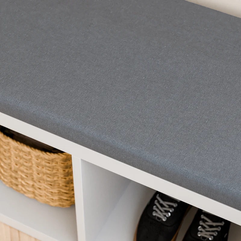 Sitzauflage für Ikea Kallax Regal, Grau, mit abnehmbarem Bezug - für 2er, 3er oder 4er