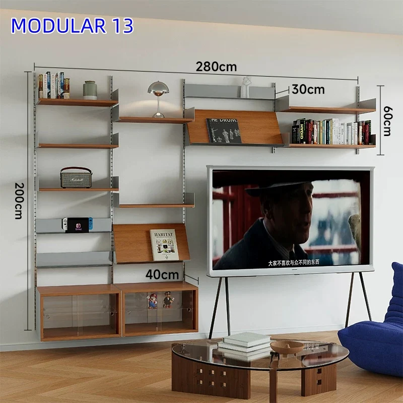 Modulare Wandregale aus Aluminiumlegierung