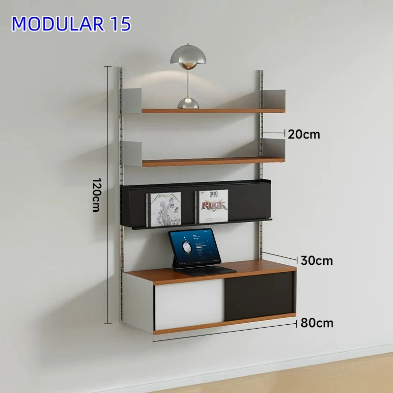 Modulare Wandregale aus Aluminiumlegierung