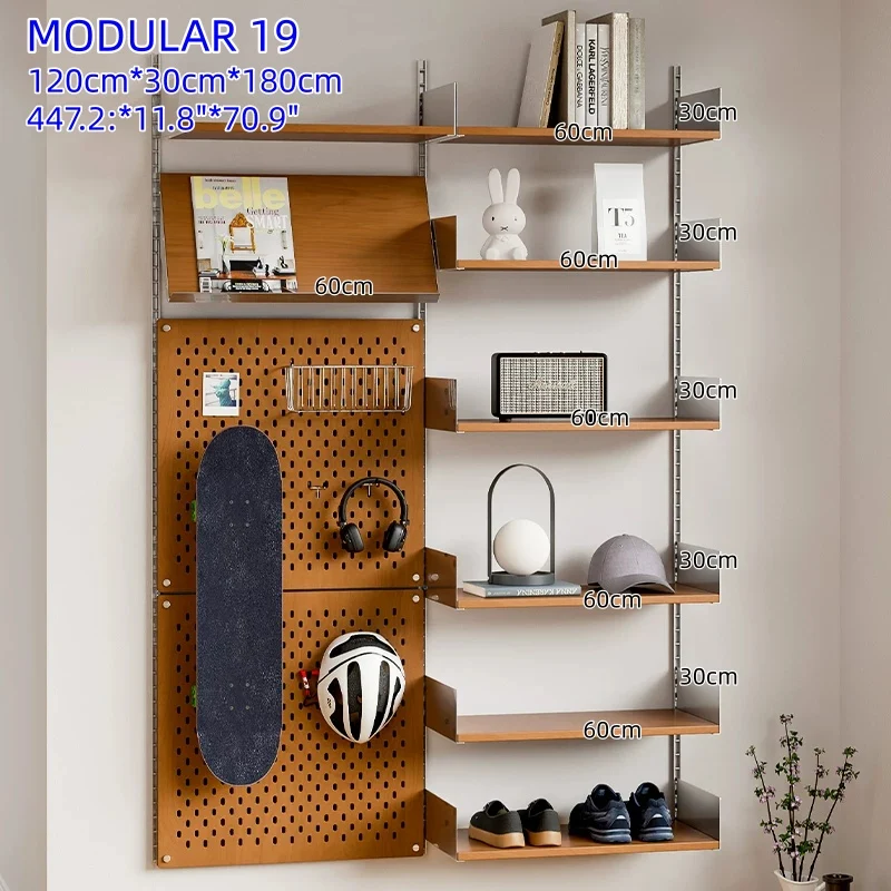 Modulare Wandregale aus Aluminiumlegierung