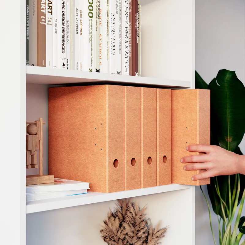 Aktenordner - vegane Ordner als verkürzte Form für IKEA Billy Regal