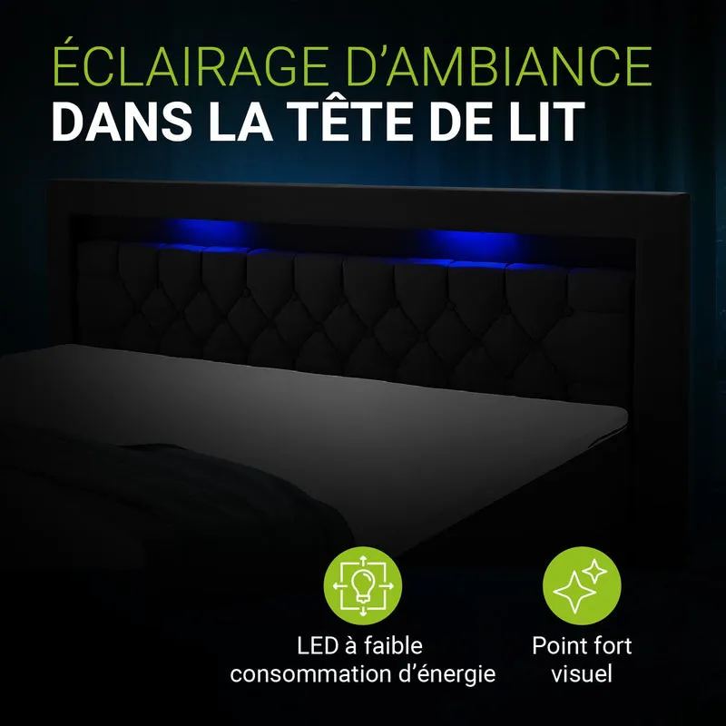 Boxspringbett Leona - Samt