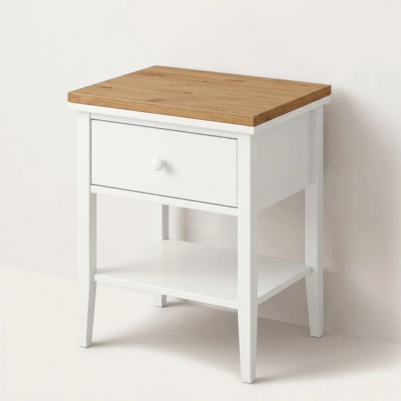 Holzplatte für IKEA Gullaberg Ablagetisch 53 x 43 cm, Deckplatte Stil Artisan Eiche