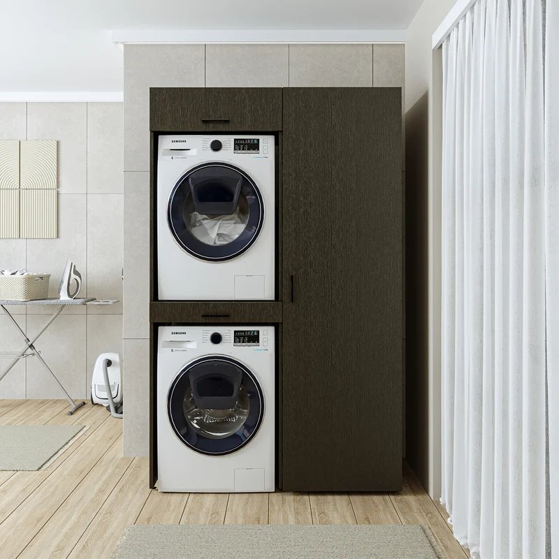 Roomart wasmachinekast DUO-I, 127 cm, ombouwkast voor wasmachine & droger, in 3 kleuren