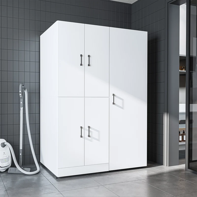 Roomart wasmachinekast DORA-II, 130 cm, voor wasmachine en droger, in 5 kleuren