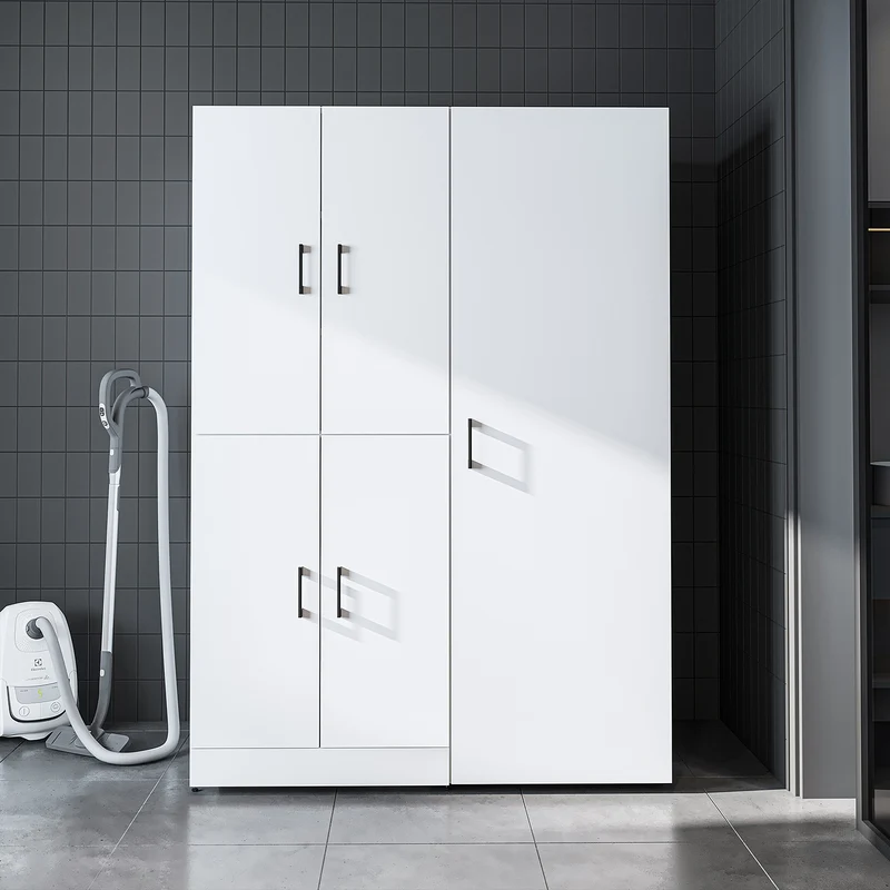 Roomart wasmachinekast DORA-II, 130 cm, voor wasmachine en droger, in 5 kleuren