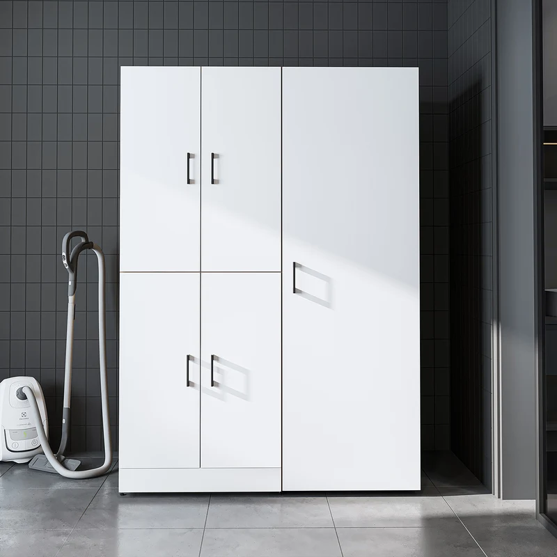 Roomart wasmachinekast DORA-II, 130 cm, voor wasmachine en droger, in 5 kleuren