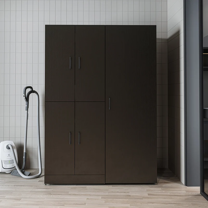 Roomart wasmachinekast DORA-II, 130 cm, voor wasmachine en droger, in 5 kleuren