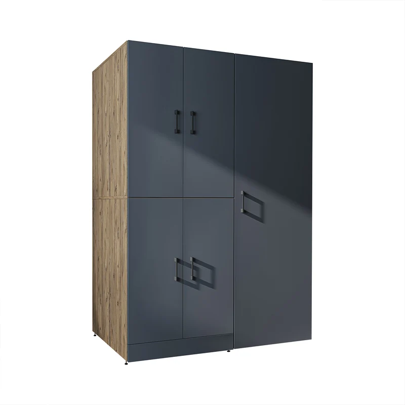 Roomart wasmachinekast DORA-II, 130 cm, voor wasmachine en droger, in 5 kleuren