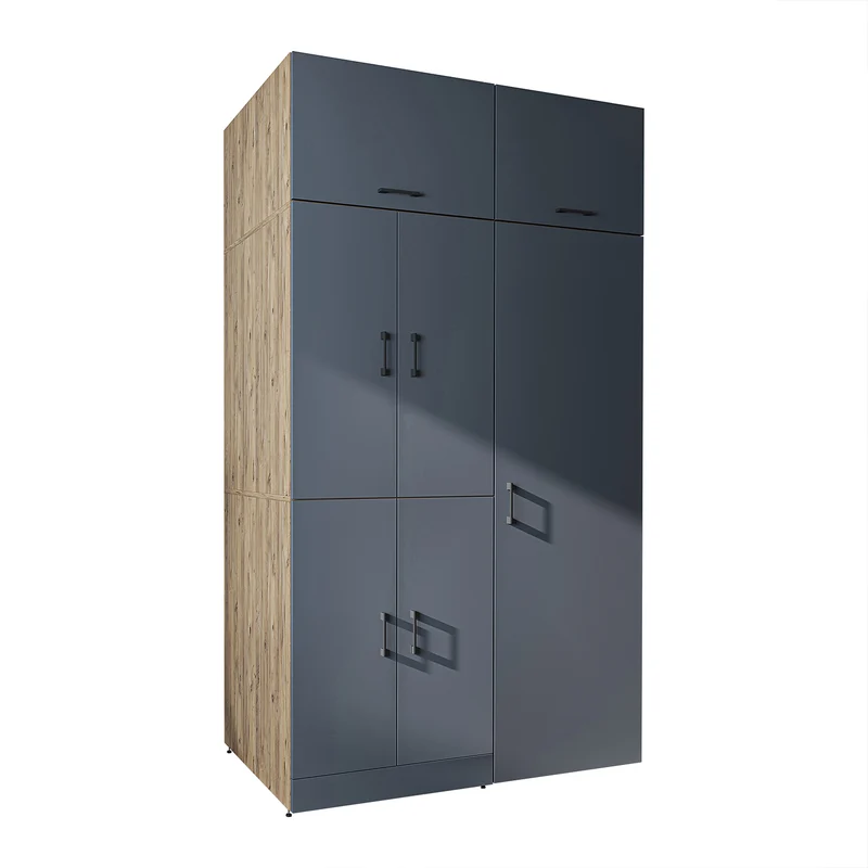 Roomart wasmachinekast DORA-II, 130 cm, voor wasmachine en droger, in 5 kleuren