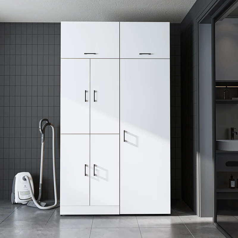 Roomart wasmachinekast DORA-II, 130 cm, voor wasmachine en droger, in 5 kleuren