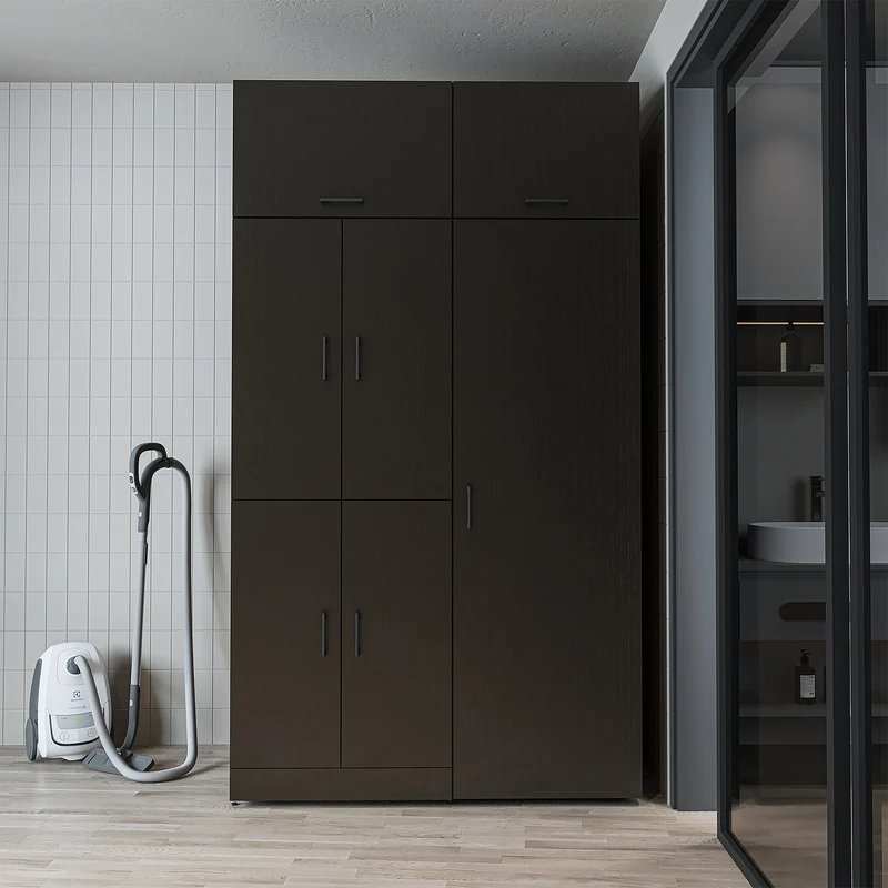 Roomart wasmachinekast DORA-II, 130 cm, voor wasmachine en droger, in 5 kleuren