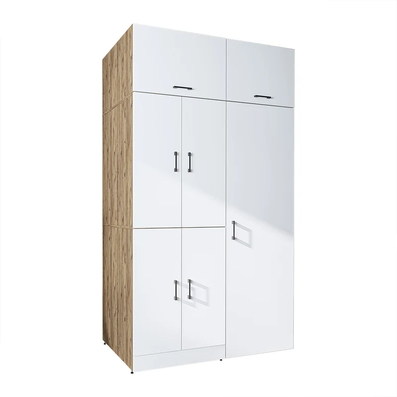 Roomart wasmachinekast DORA-II, 130 cm, voor wasmachine en droger, in 5 kleuren