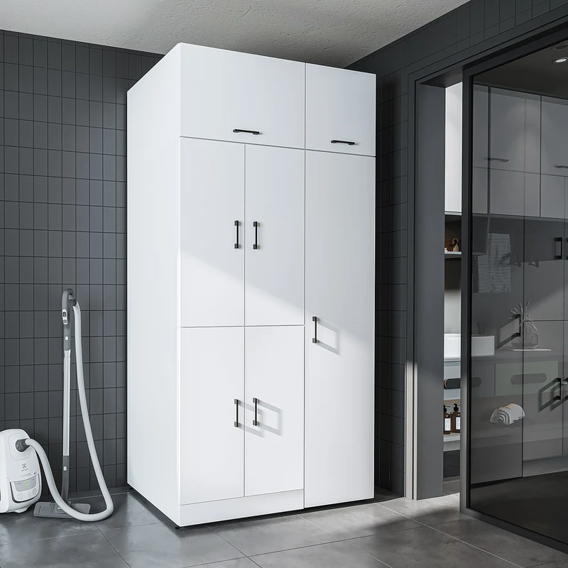 Roomart wasmachinekast DORA-II, 115 cm, voor wasmachine en droger, in 5 kleuren