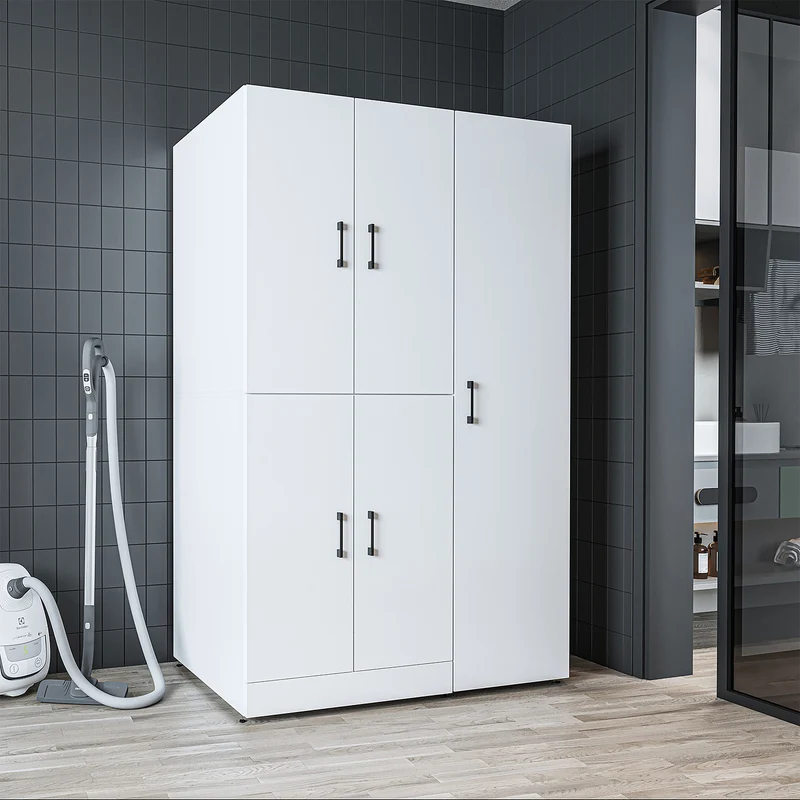 Roomart wasmachinekast DORA-II, 115 cm, voor wasmachine en droger, in 5 kleuren