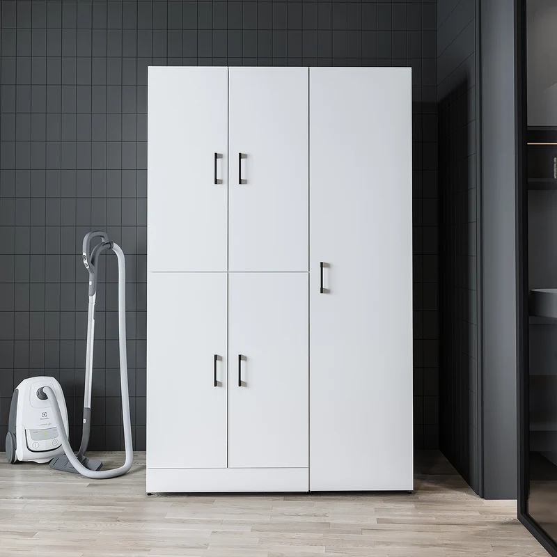 Roomart wasmachinekast DORA-II, 115 cm, voor wasmachine en droger, in 5 kleuren