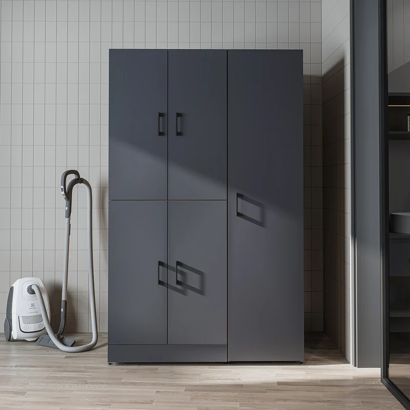 Roomart wasmachinekast DORA-II, 115 cm, voor wasmachine en droger, in 5 kleuren
